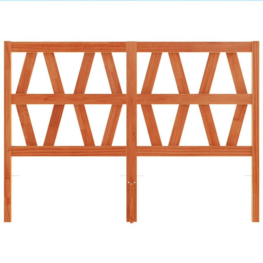 Hoofdbord 160 Cm Massief Grenenhout Wasbruin