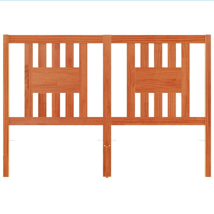 Hoofdbord 140 Cm Massief Grenenhout Wasbruin