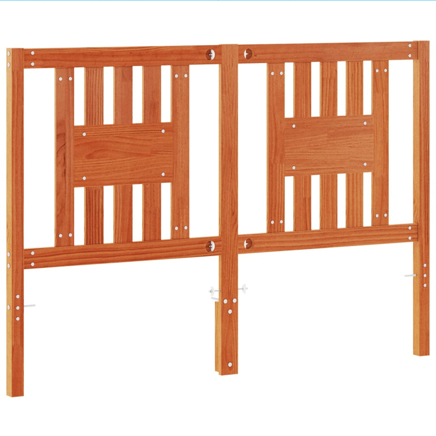 Hoofdbord 140 Cm Massief Grenenhout Wasbruin