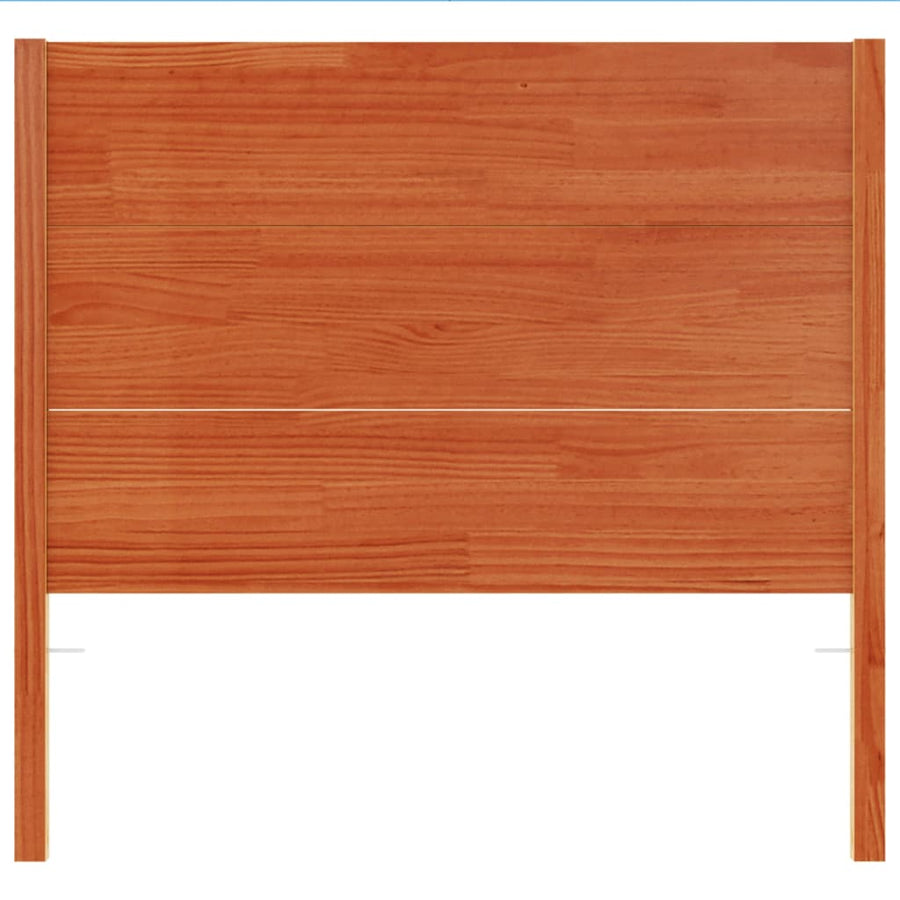 Hoofdbord 100 Cm Massief Grenenhout Wasbruin