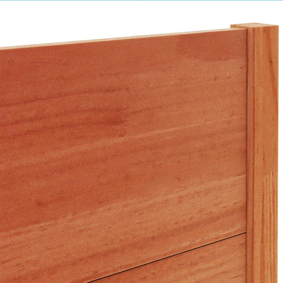 Hoofdbord 100 Cm Massief Grenenhout Wasbruin