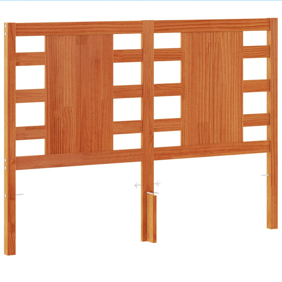 Hoofdbord 135 Cm Massief Grenenhout Wasbruin