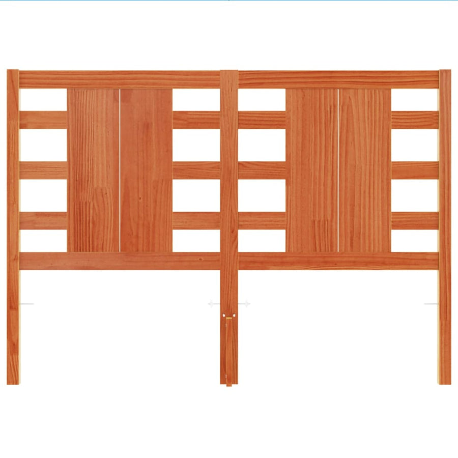 Hoofdbord 135 Cm Massief Grenenhout Wasbruin
