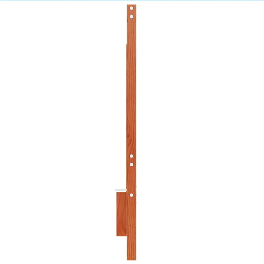 Hoofdbord 135 Cm Massief Grenenhout Wasbruin