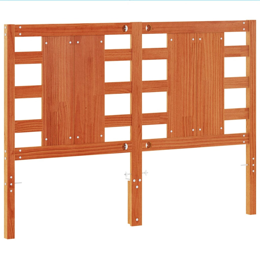 Hoofdbord 135 Cm Massief Grenenhout Wasbruin