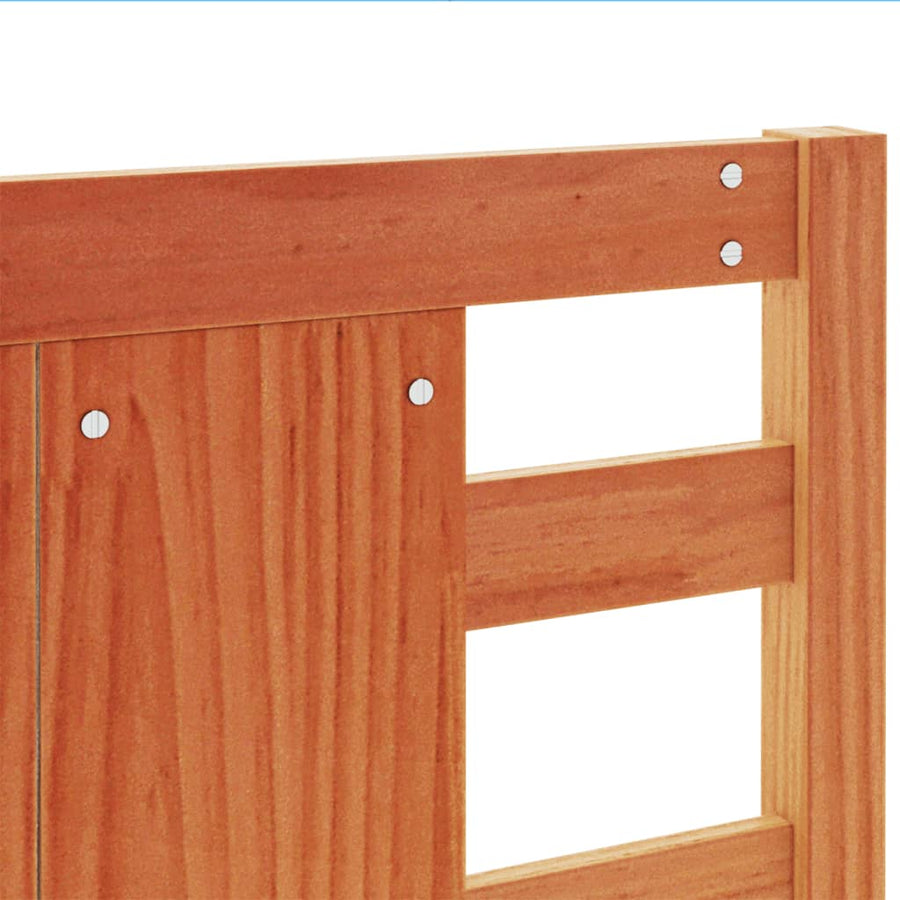 Hoofdbord 135 Cm Massief Grenenhout Wasbruin