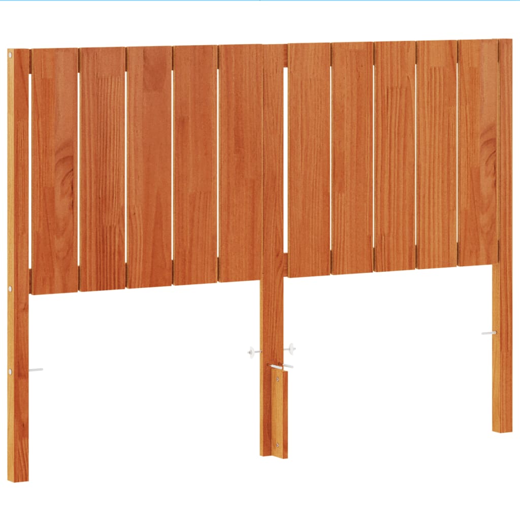 Hoofdbord 135 Cm Massief Grenenhout Wasbruin