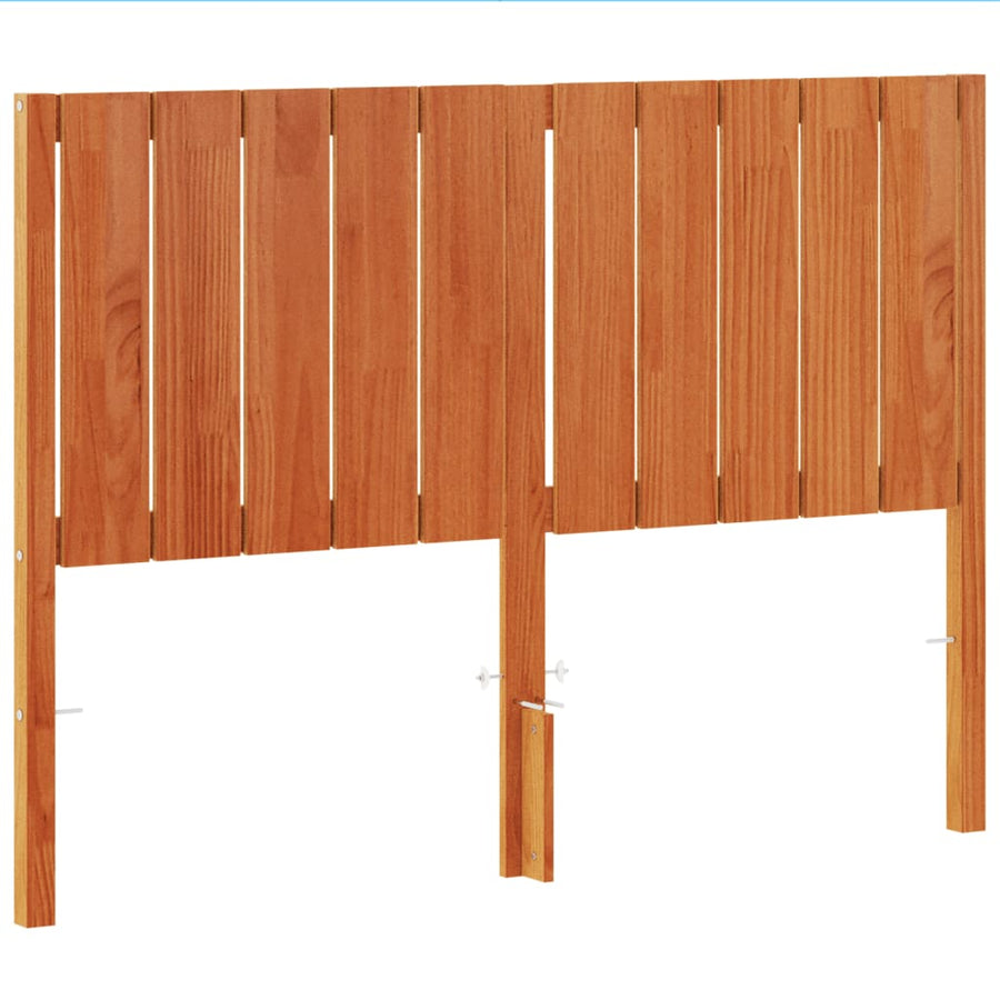 Hoofdbord 135 Cm Massief Grenenhout Wasbruin