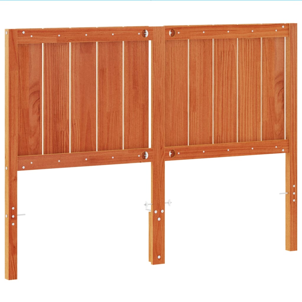 Hoofdbord 135 Cm Massief Grenenhout Wasbruin