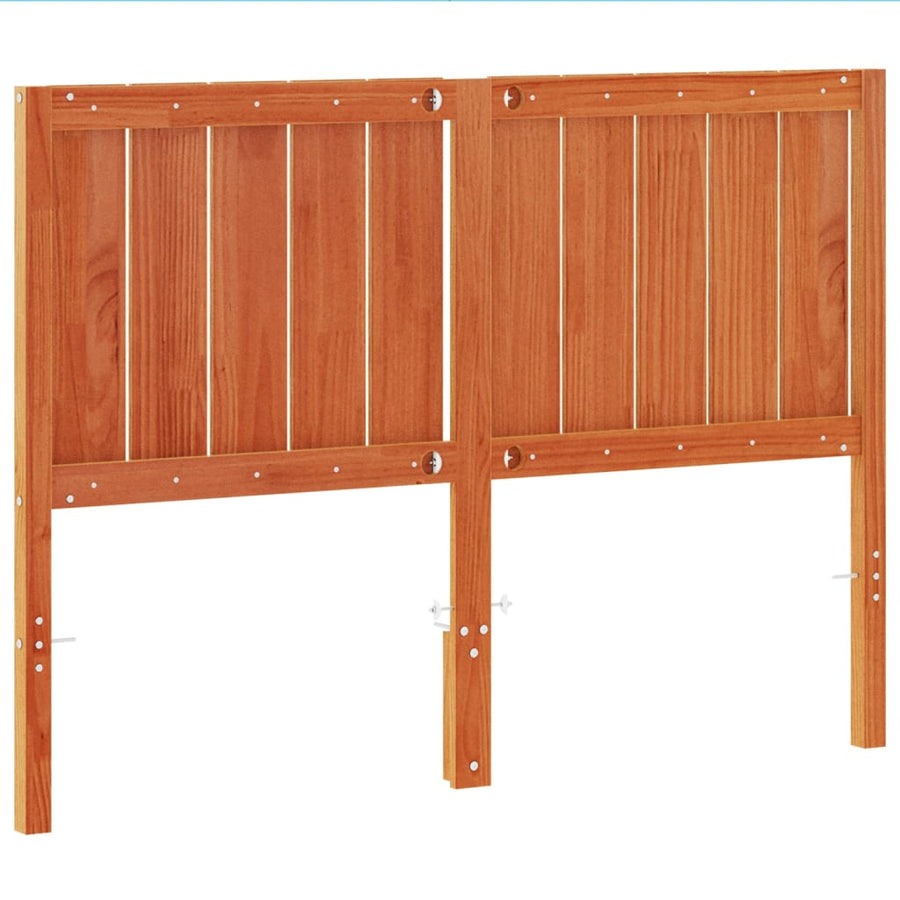 Hoofdbord 135 Cm Massief Grenenhout Wasbruin