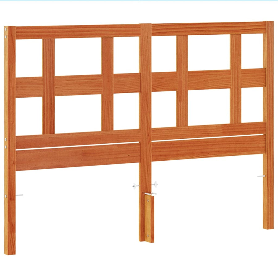 Hoofdbord 135 Cm Massief Grenenhout Wasbruin