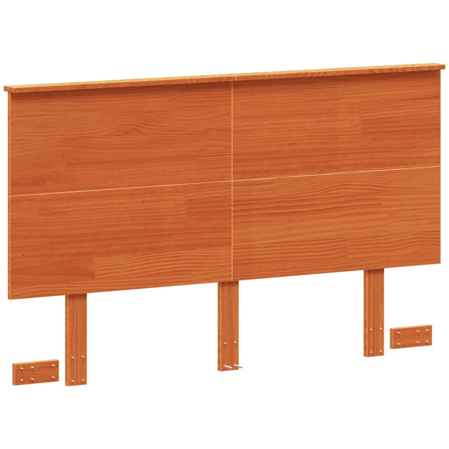 Hoofdbord 120 Cm Massief Grenenhout Wasbruin