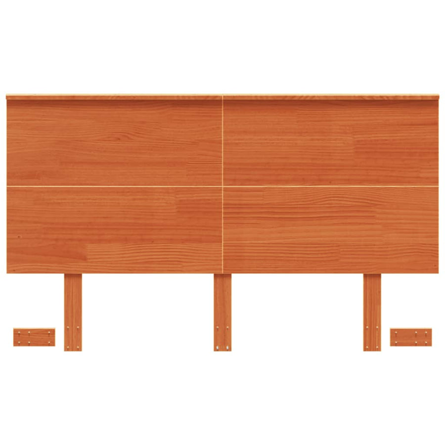 Hoofdbord 120 Cm Massief Grenenhout Wasbruin