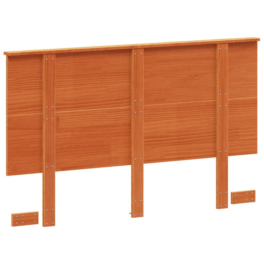 Hoofdbord 120 Cm Massief Grenenhout Wasbruin