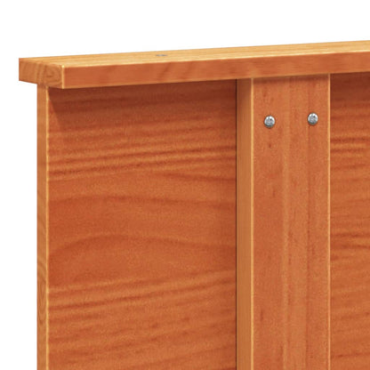 Hoofdbord 120 Cm Massief Grenenhout Wasbruin