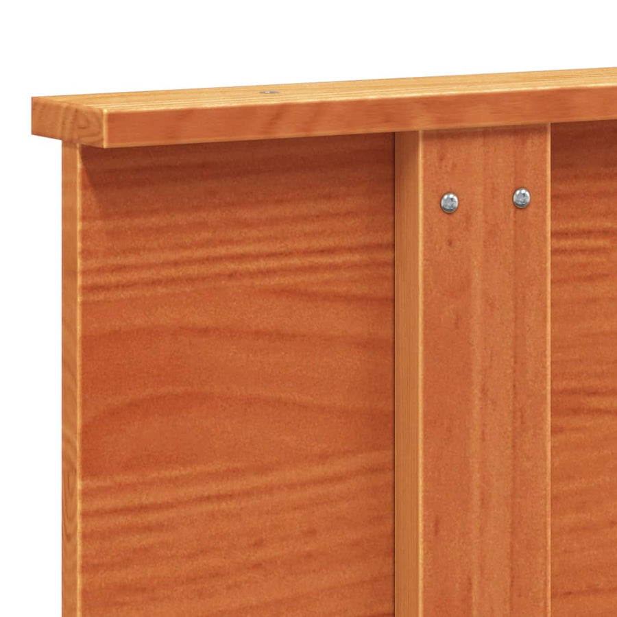Hoofdbord 120 Cm Massief Grenenhout Wasbruin