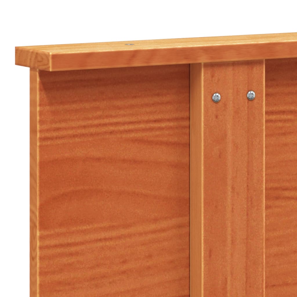 Hoofdbord 135 Cm Massief Grenenhout Wasbruin
