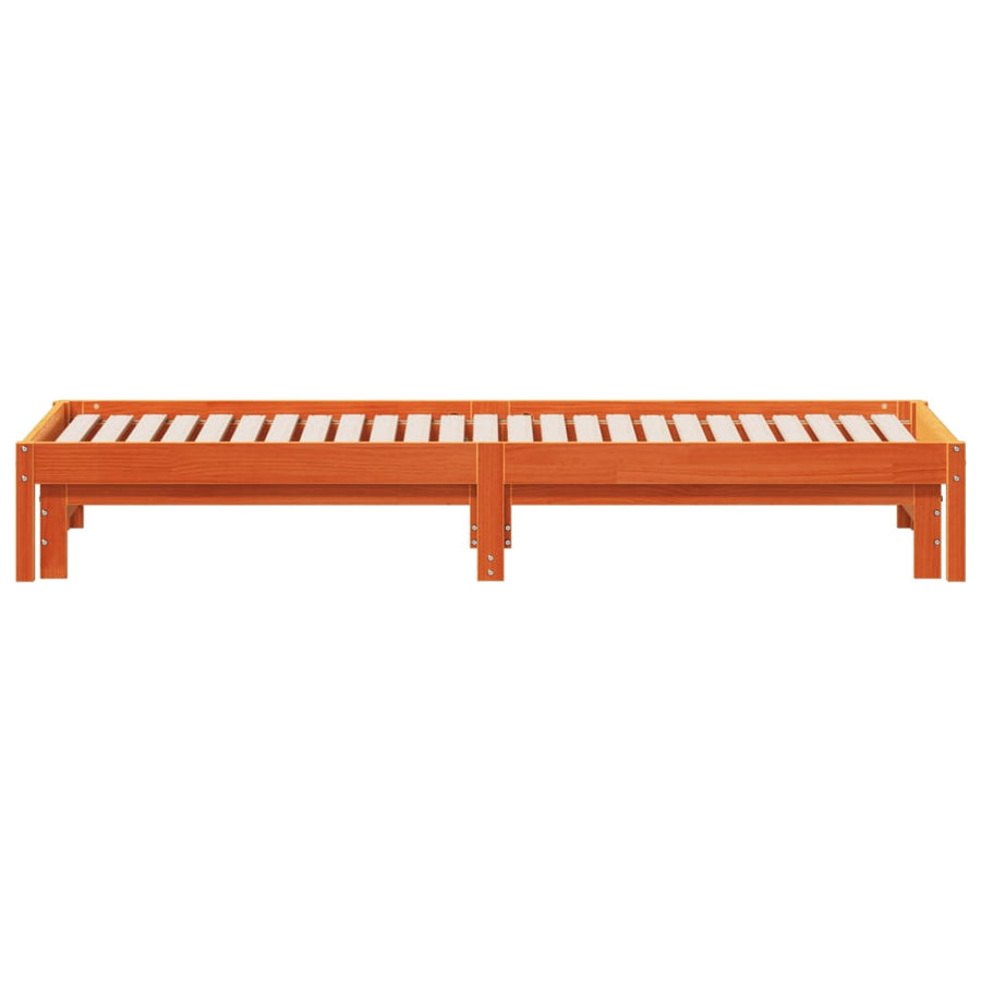 Slaapbank Met Onderschuifbed 90X200 Cm Massief Grenenhout