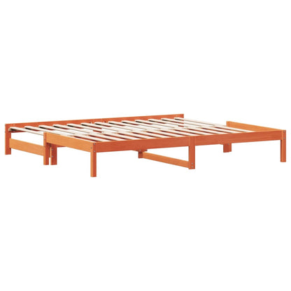 Slaapbank Met Onderschuifbed 80X200 Cm Massief Grenenhout