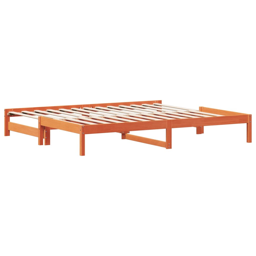 Slaapbank Met Onderschuifbed 90X190 Cm Massief Grenenhout