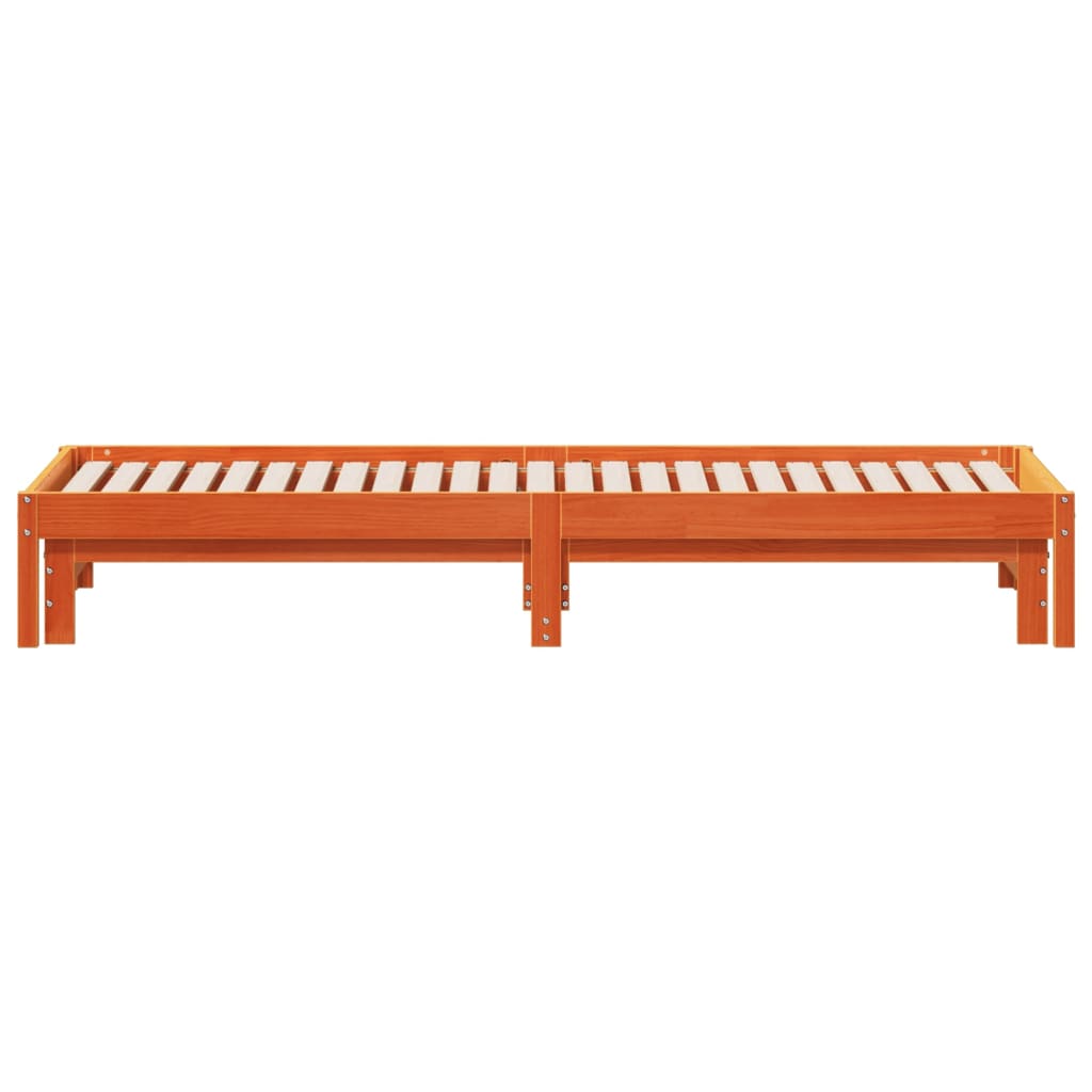 Slaapbank Met Onderschuifbed 90X190 Cm Massief Grenenhout