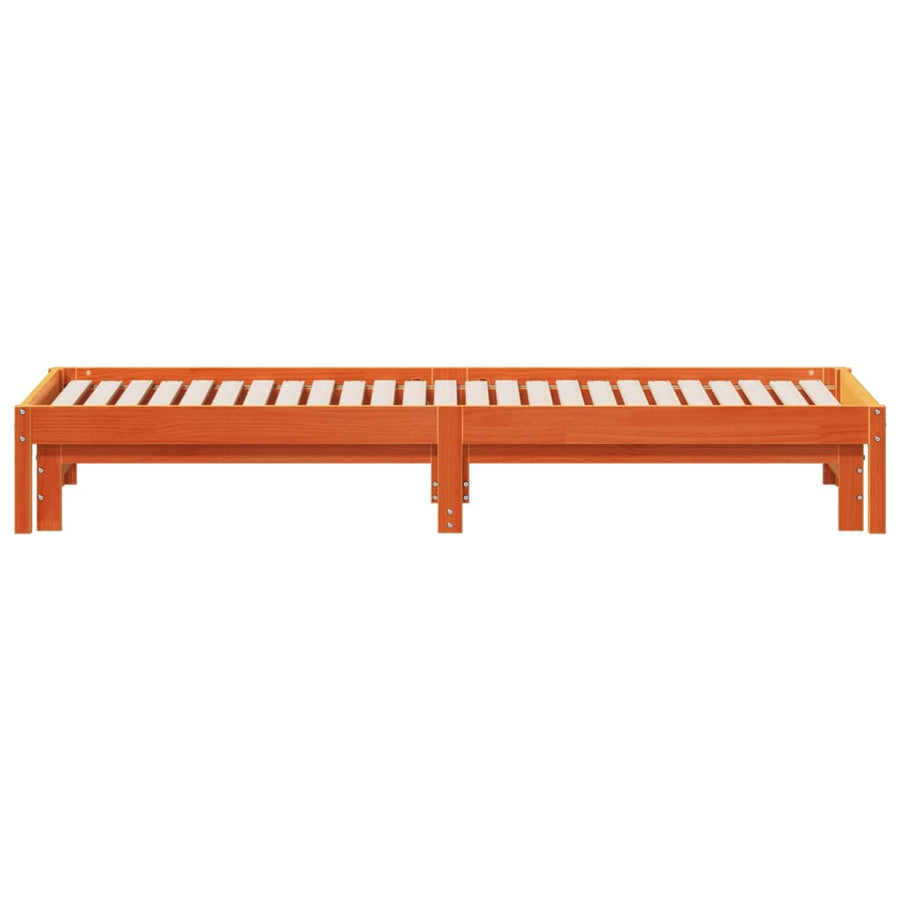 Slaapbank Met Onderschuifbed 90X190 Cm Massief Grenenhout