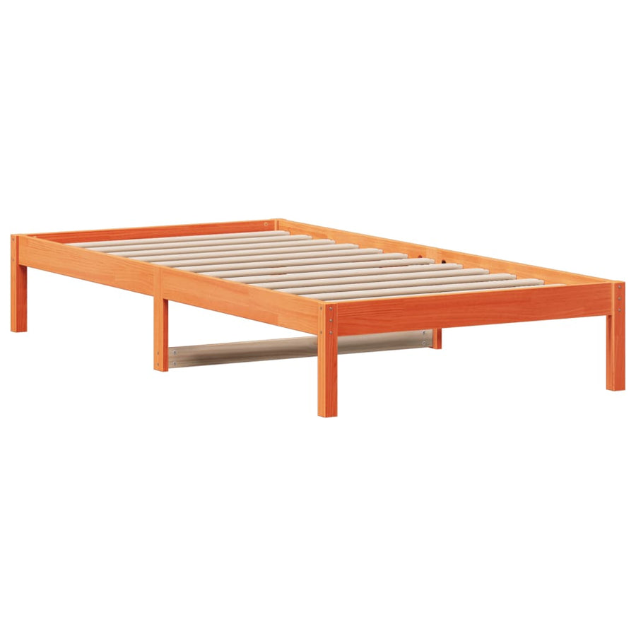 Slaapbank 90X200 Cm Massief Grenenhout Wasbruin