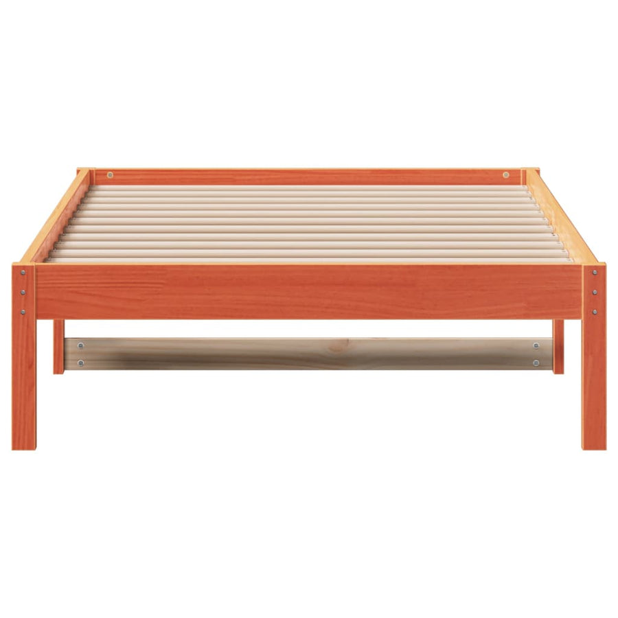 Slaapbank 90X200 Cm Massief Grenenhout Wasbruin