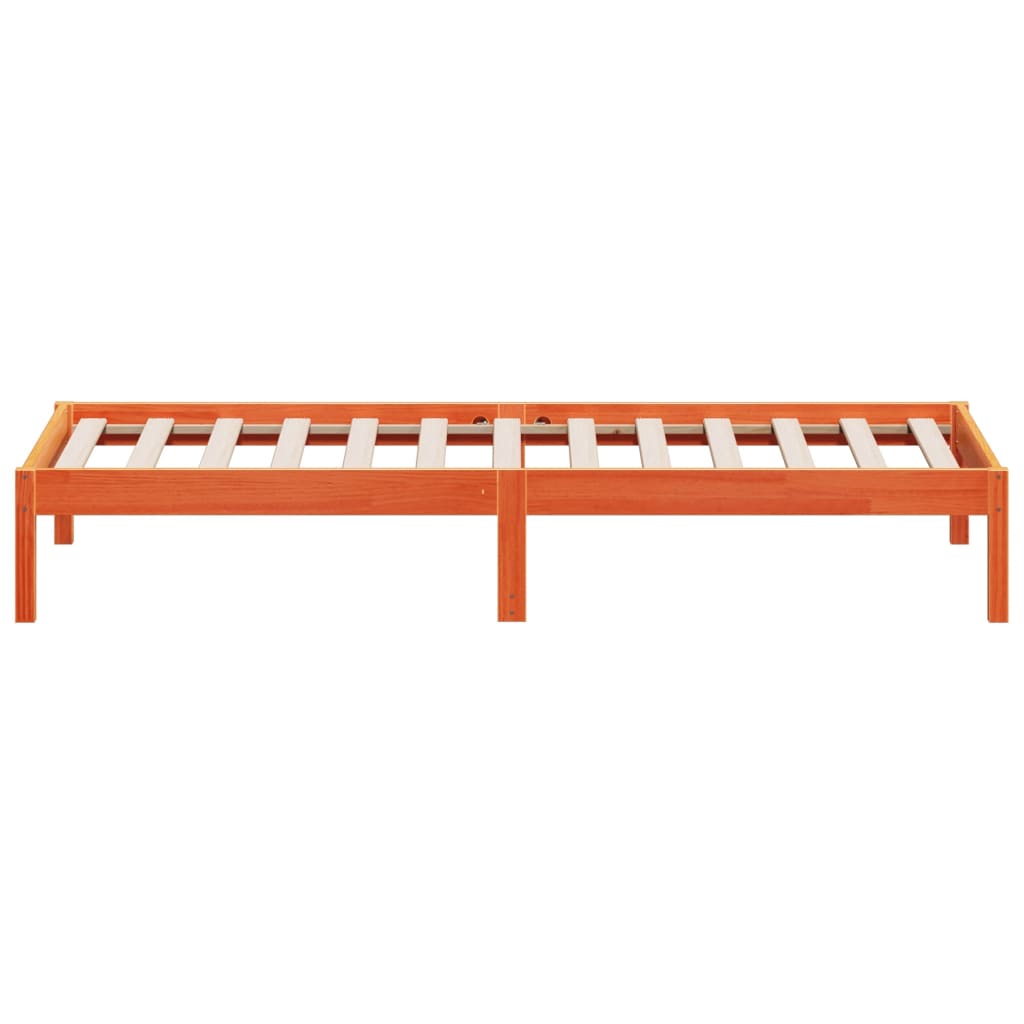 Slaapbank 90X200 Cm Massief Grenenhout Wasbruin