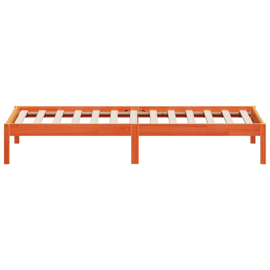 Slaapbank 90X200 Cm Massief Grenenhout Wasbruin