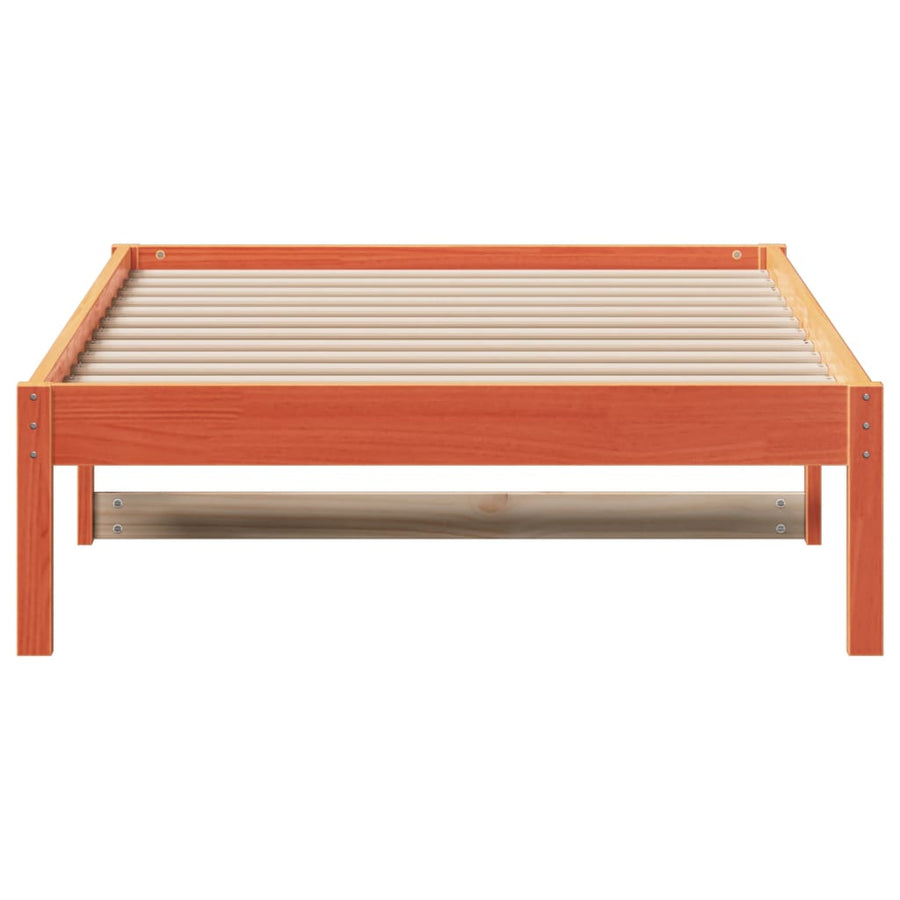 Slaapbank 80X200 Cm Massief Grenenhout Wasbruin