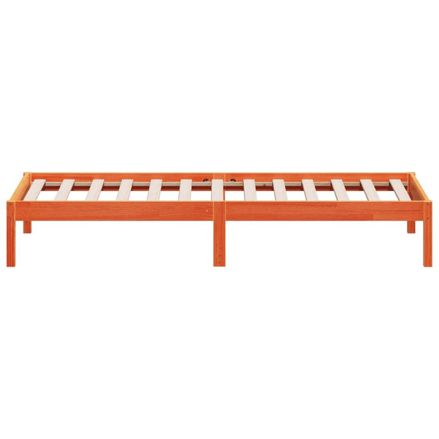 Slaapbank 80X200 Cm Massief Grenenhout Wasbruin