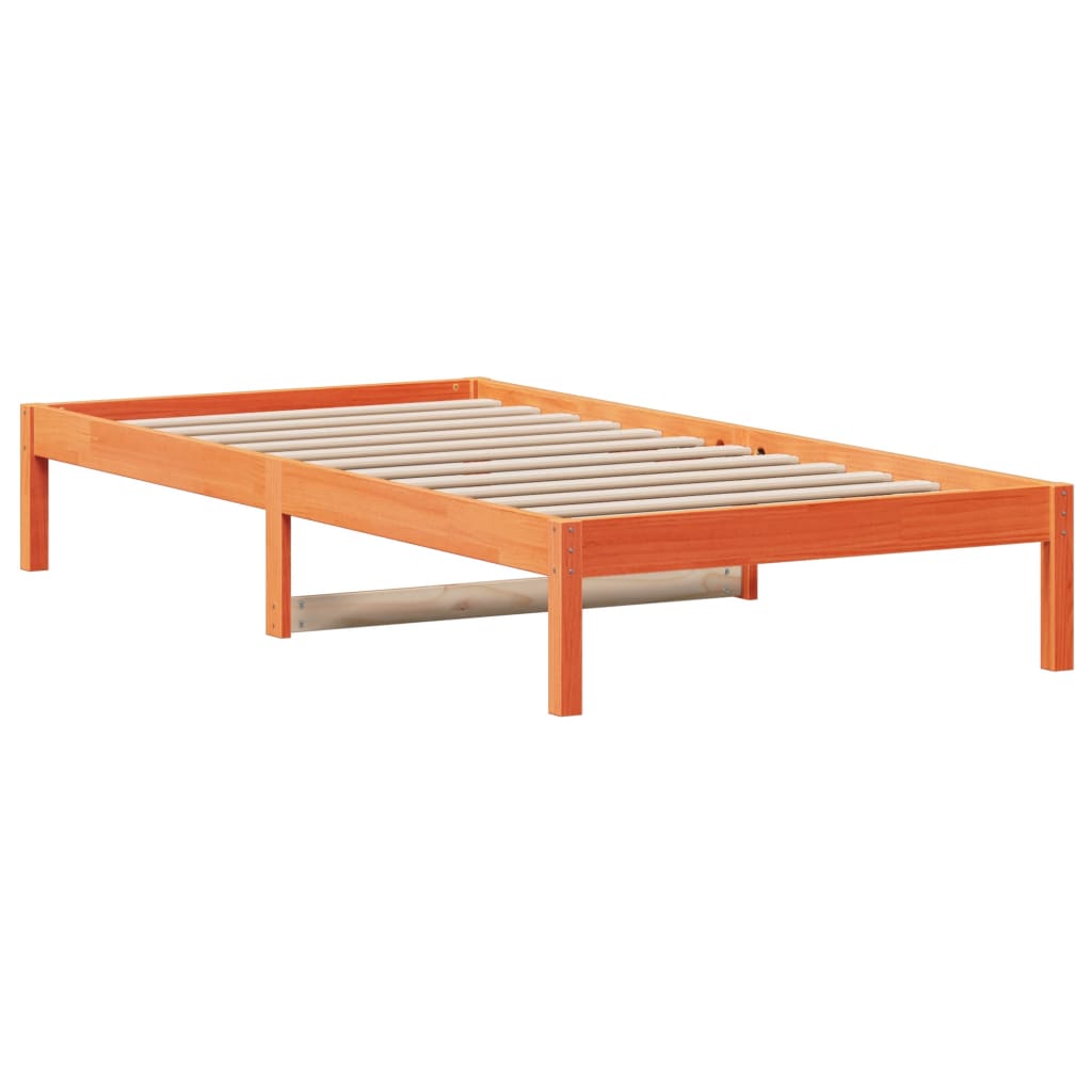Slaapbank 80X200 Cm Massief Grenenhout Wasbruin