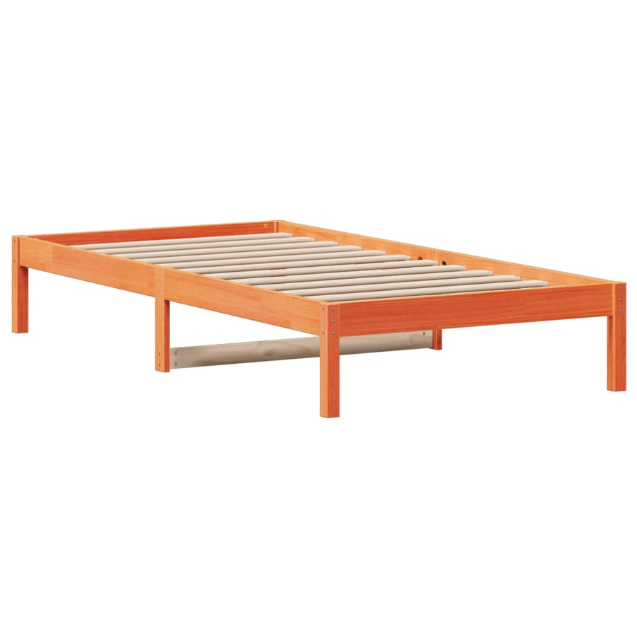 Slaapbank 80X200 Cm Massief Grenenhout Wasbruin