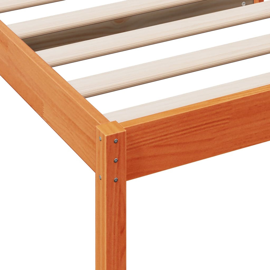 Slaapbank 80X200 Cm Massief Grenenhout Wasbruin
