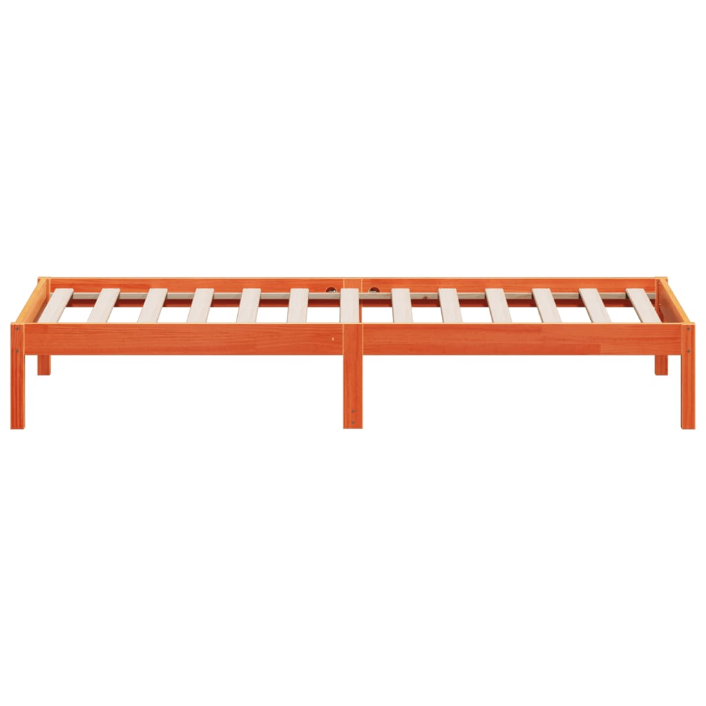 Slaapbank 90X190 Cm Massief Grenenhout Wasbruin