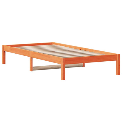 Slaapbank 90X190 Cm Massief Grenenhout Wasbruin