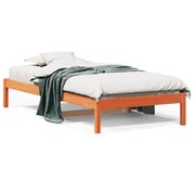 Slaapbank massief grenenhout 90x190 cm wasbruin