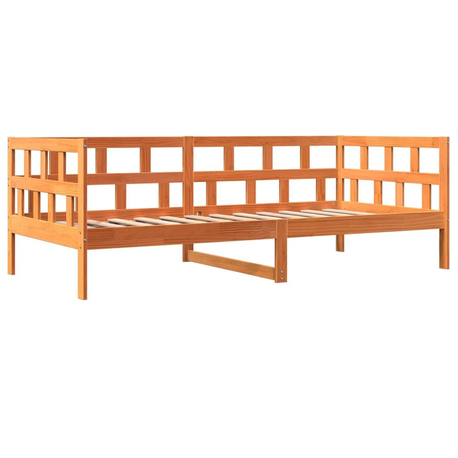 Slaapbank 90X200 Cm Massief Grenenhout Wasbruin