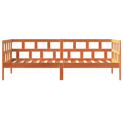 Slaapbank 80X200 Cm Massief Grenenhout Wasbruin