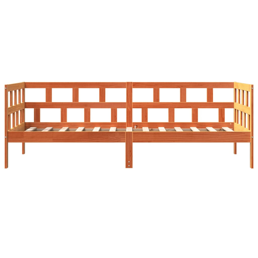 Slaapbank 80X200 Cm Massief Grenenhout Wasbruin