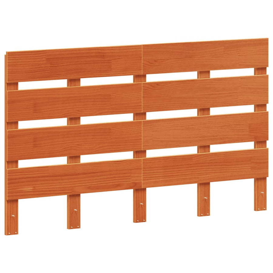Hoofdbord 120 Cm Massief Grenenhout Wasbruin