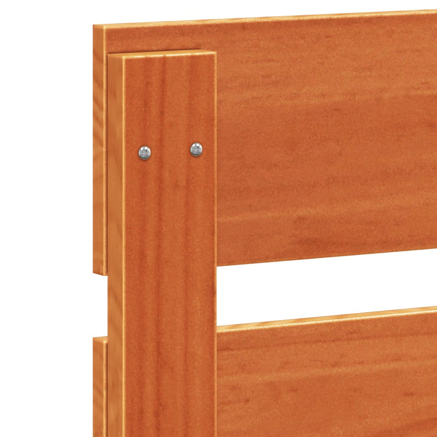 Hoofdbord 120 Cm Massief Grenenhout Wasbruin