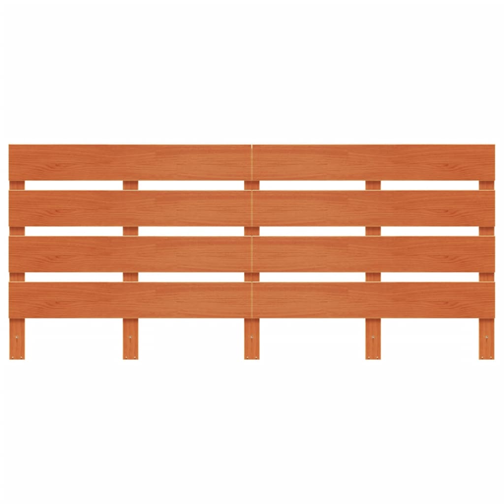 Hoofdbord 135 Cm Massief Grenenhout Wasbruin