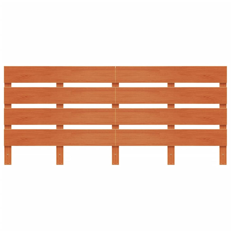 Hoofdbord 135 Cm Massief Grenenhout Wasbruin