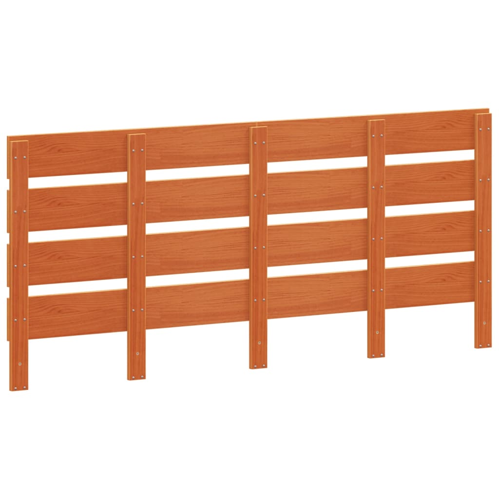 Hoofdbord 135 Cm Massief Grenenhout Wasbruin