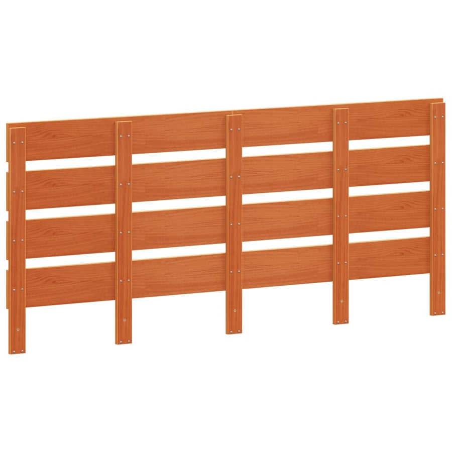 Hoofdbord 135 Cm Massief Grenenhout Wasbruin