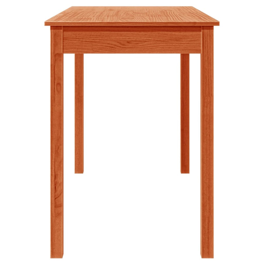 Eettafel 110x55x75 cm massief grenenhout wasbruin 110 x 55 x 75 cm Bruin