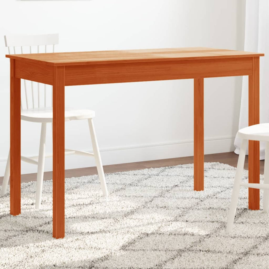 Eettafel 110x55x75 cm massief grenenhout wasbruin 110 x 55 x 75 cm Bruin