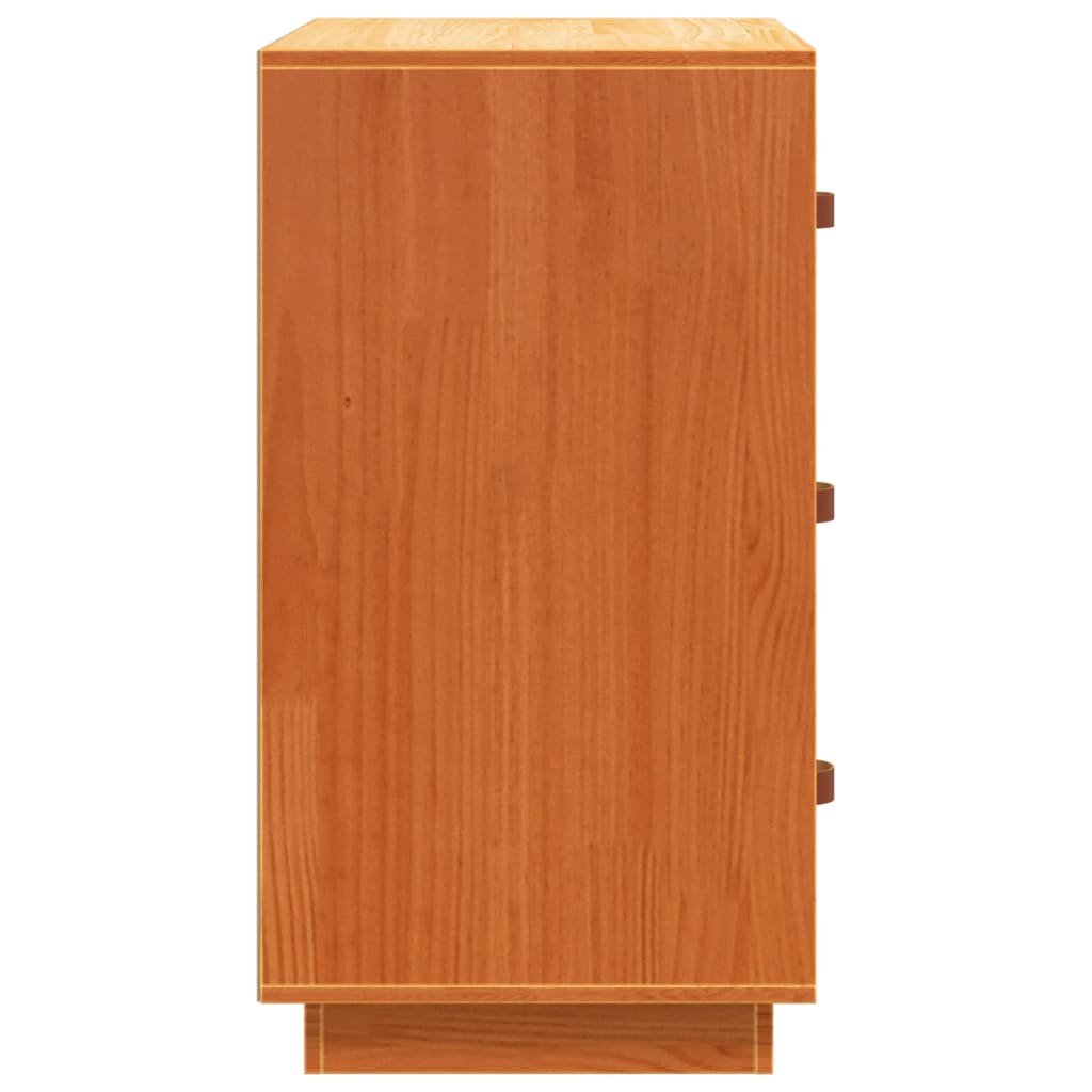 Dressoir 80X40X75 Cm Massief Grenenhout Wasbruin